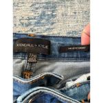 Kendall + Kylie  High Rise Cuffed Distressed The Icon Denim Shorts Size 7 / 28 Photo 2