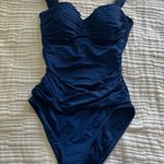 Bleu Rod Beattie KORE ONE PIECE SHIRRED BANDEAU SWIMSUIT Photo 1