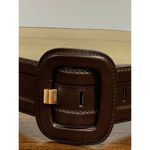 Antonio Melani Brown and Gold Leather Belt Photo 3