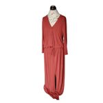 JustFab  Womens Dress XL Maxi Long Sleeve Neutral Clean Girl Minimalist Boho Chic Photo 3