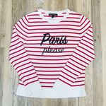 Banana Republic “Paris” red white Navy sweater sz small Photo 1