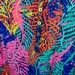 Lilly Pulitzer Lilly‎ Pulitzer Womens Porter Henley Top in Electric Feel Sz XS Preppy Vacation Photo 3