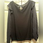 Loft  Large dressy black shirt Photo 3
