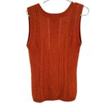 Talbots  burnt orange 8 v-neck pullover sweater vest cashmere blend preppy casual Photo 1