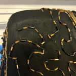 Linsiano Vintage 2pc 100% Silk Beaded Cocktail Dress Size Small Black Photo 2