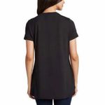Ellen Tracy  Women's Short Sleeve Shirt XXL Black Soft Tunic‎ Hilo Hem Top Photo 2