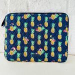 Vera Bradley Laptop Sleeve in Toucan Party  Navy Blue Pineapples Crabs Photo 9