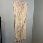 Raquel Allegra Womens Linen Blend Marble Print Beige Maxi Tank Dress Size Tan Size XS Photo 7