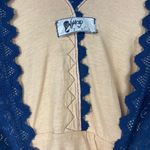 Nightcap Sz 2 Women's Navy & Nude Scalloped Antoinette Sheath Dress Photo 6