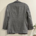 Tricia Fix Exclusive Small Western Fringe Wool Blend Blazer Jacket Statement Gray Photo 1