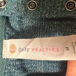 Anthropologie  Daily Practice Cropped Waffle Knit Hoodie Teal Photo 2