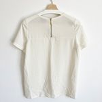 3.1 Phillip Lim  Cutout Silk Sheer Short Sleeve Blouse Photo 3