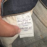 Current/Elliott Current/Elliot Distressed Dark Blue Denim Jeans‎ with Knee Rip Straight Leg Photo 4