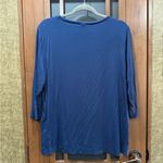 NWOT Ripskirt Hawaii 3/4 Sleeve Top Blue Size XXL Photo 3