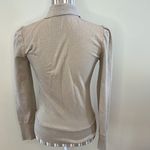 Guess  Jeans shimmery cream colored hoodless full zip Small Photo 2