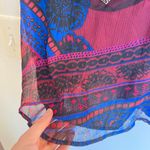 Charlotte Russe Y2K Womens L Beaded Paisley Tank Top Festival Hippie Going Out Photo 5