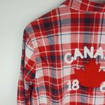 Joe Fresh  L Canada Maple Leaf Red Plaid Top Photo 4