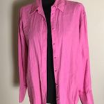 Meshki  Pink Linen Button-Up Shirt Photo 1