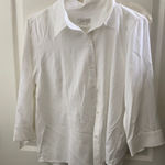Christopher & Banks FINAL MARKDOWN  embroidered front blouse med Photo 0