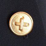 Black Dress with Gold Buttons & Flounce Hem 4 Photo 10