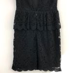 Pins & Needles Open Back Peplum Lace Dress Cut Out Sleeveless Mini Black Photo 12