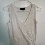 Attention  Sleeveless V-Neck Sweater White Photo 1