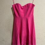Likely  Pink Crepe Strapless High Low Lovelle Gown Photo 3