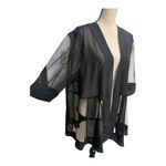 Vintage Sheer Black Kimono Cover Up Size L Size L Photo 1