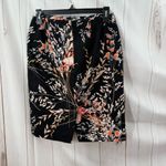Talbots Women’s 2P Black Floral Mini Pencil Skirt Office Core Career Work Photo 3