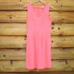 Madewell Pink Coral Silk Dress Photo 2