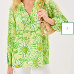 Lilly Pulitzer New  Elsa Top Long Sleeve Top Limoncello Sunbelievable Women’s XS Photo 0