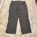 Hilary Radley  Pull On Capri Pant Black White Geometric Photo 3