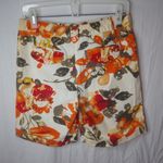 SPANNER 8 Golf Shorts Orange Olive Floral Photo 3