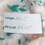 Kaari Blue Peach and Green Peasant Blouse Size 2X Plus Size Peach Floral Blouse Photo 9