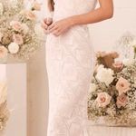 Lulus LuLu’s White Lace Strapless Mermaid Maxi Dress Photo 0