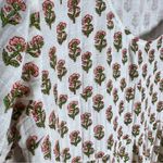 Anaak Nina Tiered Maxi Dress Floral Print Sz 0 /XS White Photo 3