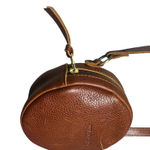 Portland Leather Nutmeg Small Circle Crossbody Bag Brown Photo 3
