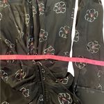 Veronica Beard Anders Dress Black Silk Stretch Floral Long Sleeve Size 4 Photo 6