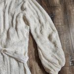 Retrofête Retrofete Grace Sequin Dress in Moonglow White Size Small NWT Belt Bridal Photo 5