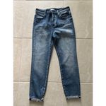 Kut From The Kloth Jeans Womens 8 Blue Denim High Rise Cropped Distressed Photo 2