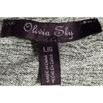 Olivia Sky  Women's Gray‎ Sleeveless Cowl Neck Wrap Sweater Size L Photo 2