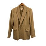 House of Harlow 1960 Oversized Textured Tan/Light Green Blazer Size L Size L Photo 12