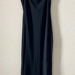 ZARA  Sleek Black Cowl Neck Maxi Dress Photo 1