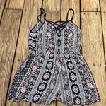 Angie Bohemian Design Criss Cross Back Spaghetti Strap Romper Size Med Photo 3