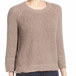 Madewell  Coffeehouse Brown Linen Knit Pullover Sweater Women's Size XXS Photo 0