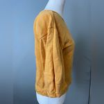 by Anthropologie Cropped Bubble Sweatshirt Yellow Size XS Photo 2