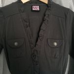 NWOT LA Kitty Grey Tie Waist Ruffled Jacket Gray Size undefined Photo 1