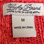 Lucky Brand Orange Long Sleeve Sweater - Size Medium - VGUC Photo 5
