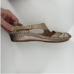 Pikolinos Puerto Vallarta Mary Jane‎ Sandals Gold Metallic Women EU 37/US 6.5 Photo 6