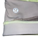 Lululemon  Break Free Bra Nulu Fabric Grey/Cool‎ Mint Size 6 EUC Photo 3